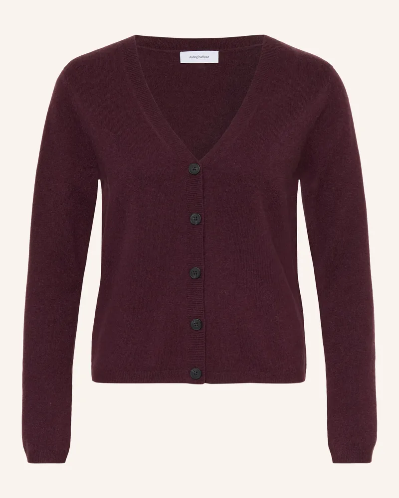 Darling Harbour Strickjacke Aus Cashmere lila Plum