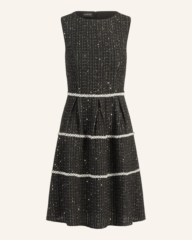Apart Bouclé Kleid Schwarz