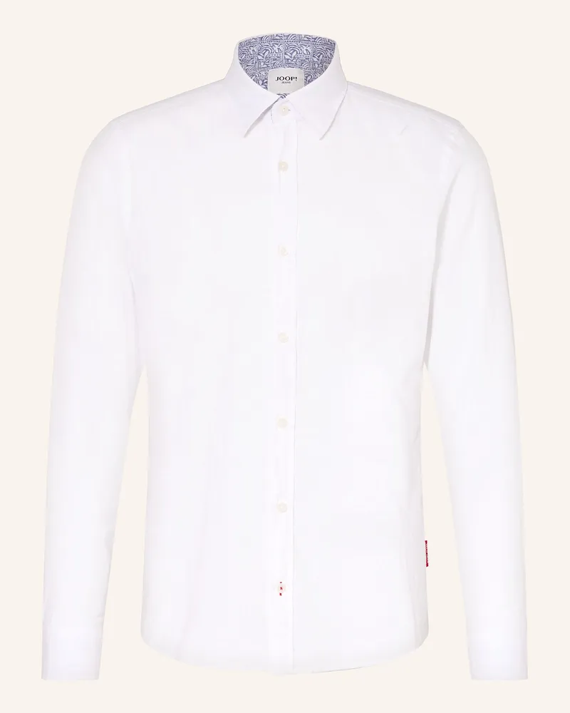 JOOP! Hemd HANSON Slim Fit mit Leinen Weiss