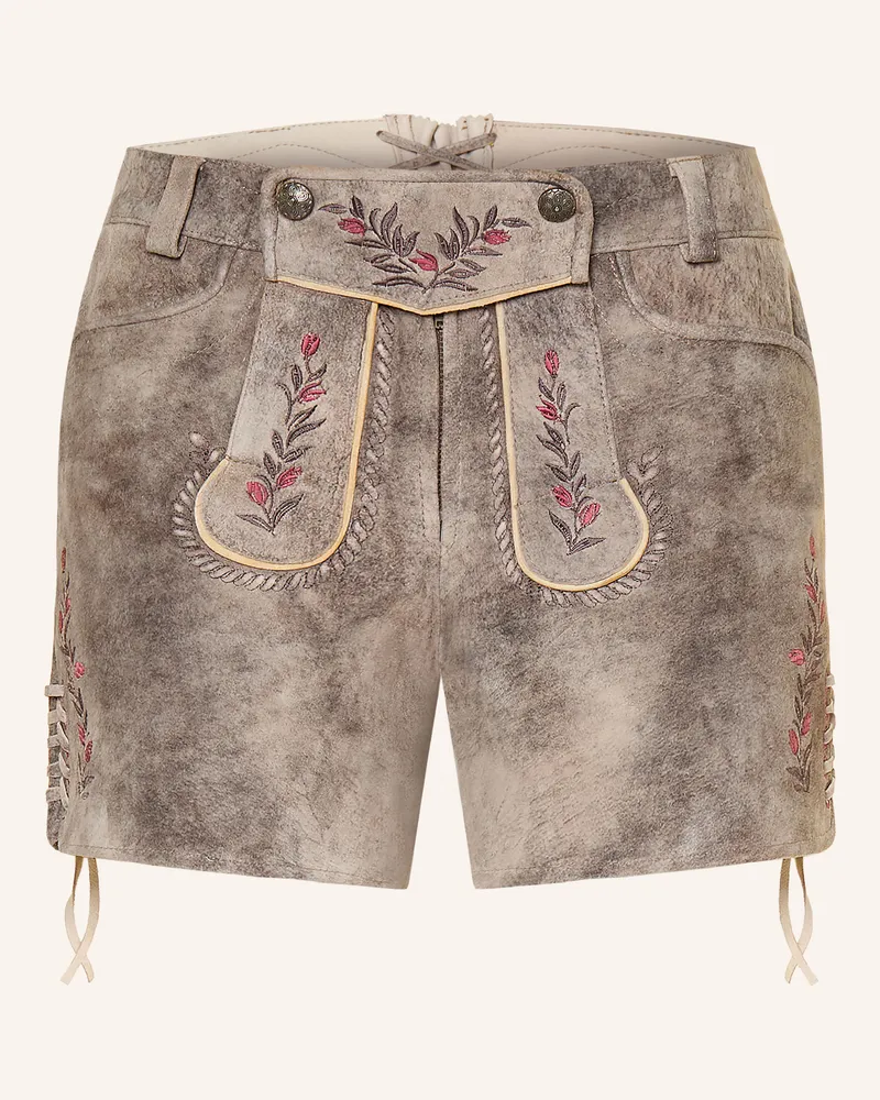 Spieth & Wensky Trachten-Lederhose Kleo braun Taupe