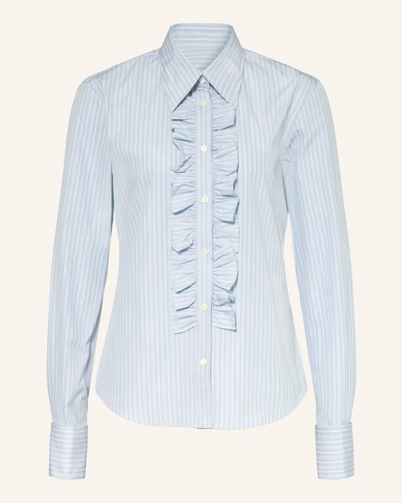 AMI Paris Hemdbluse Mit Rüschen blau Hellblau