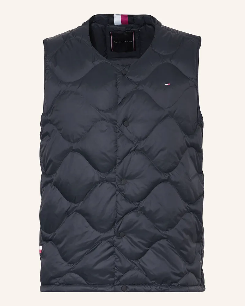 Tommy Hilfiger Daunenweste blau Dunkelblau
