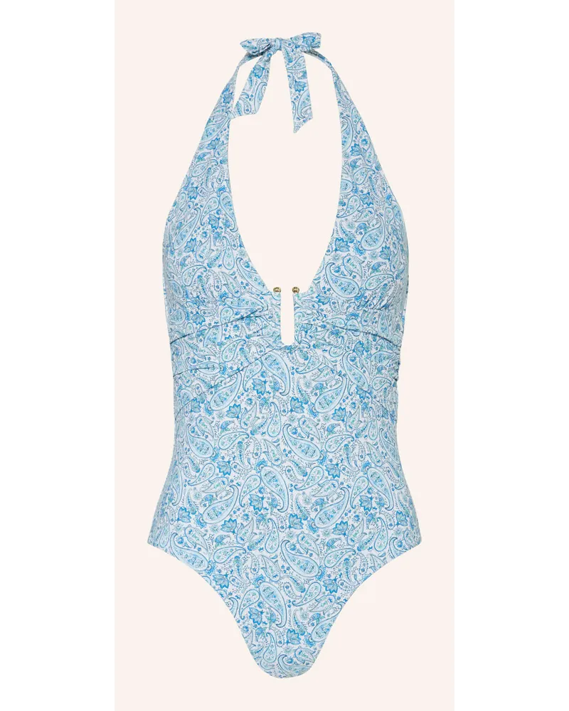 Heidi Klein Neckholder-Badeanzug CAMPS BAY BEACH Blau