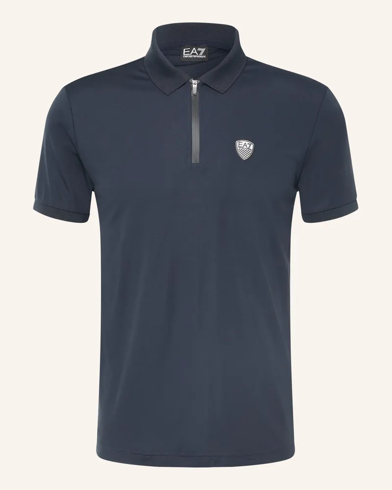 EA7 Jersey-Poloshirt Train blau Dunkelblau