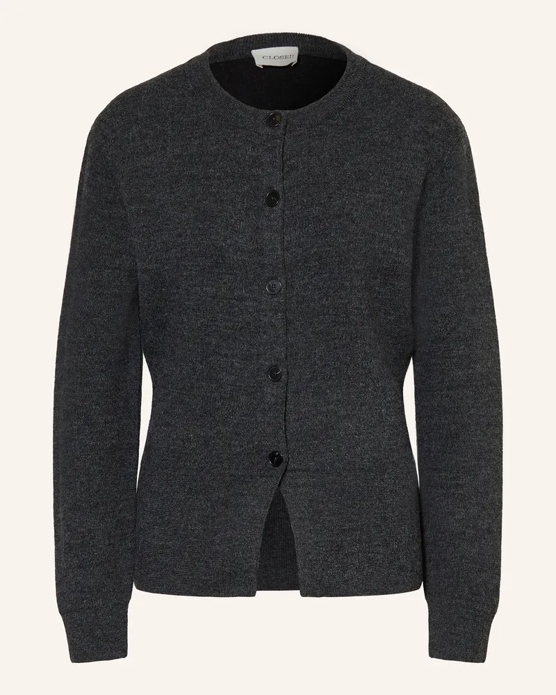 Closed Strickjacke schwarz Dunkelgrau