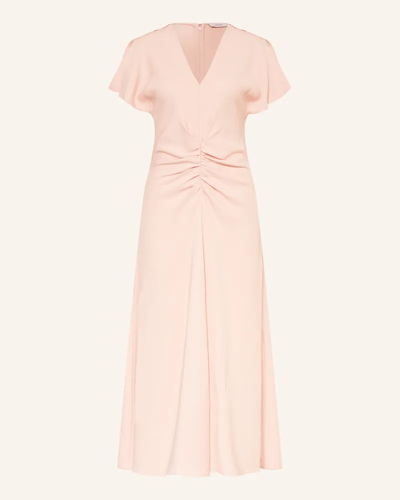 Reiss Kleid ROWE mit Volants Rosa