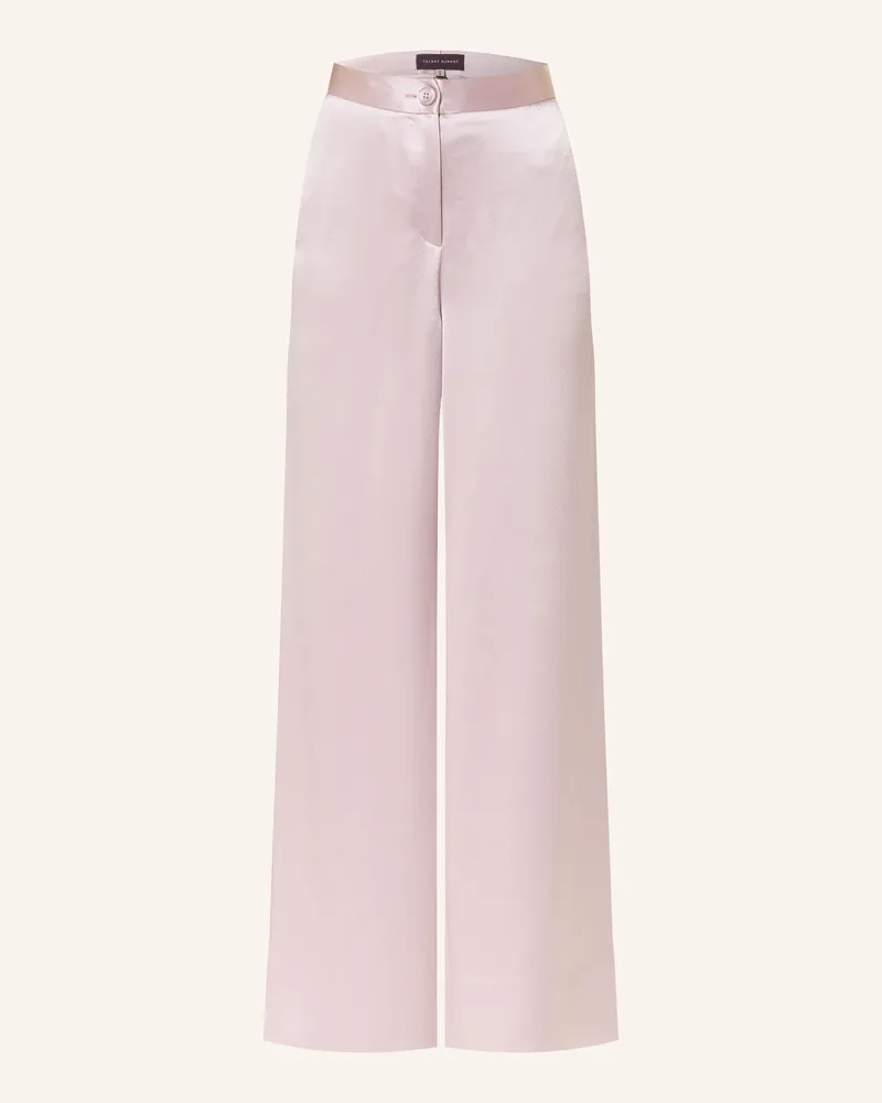 Talbot Runhof Marlenehose Aus Satin rosa Rosé