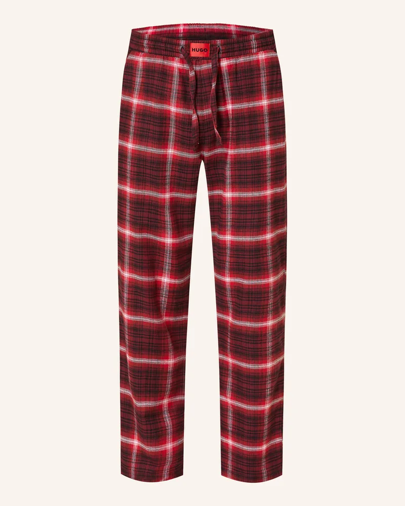 HUGO BOSS Schlafhose Louk Aus Flanell rot Rot