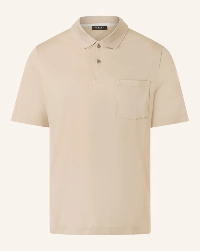 Maerz Jersey-Poloshirt Beige