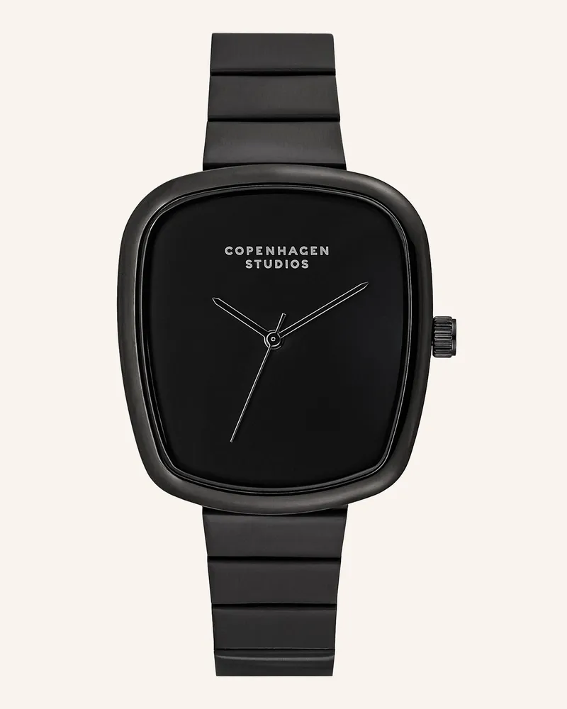 Copenhagen Armbanduhr  Aus  Edelstahl schwarz Schwarz