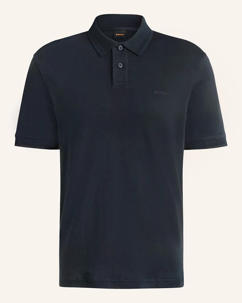 HUGO BOSS Jersey-Poloshirt Pe blau Dunkelblau
