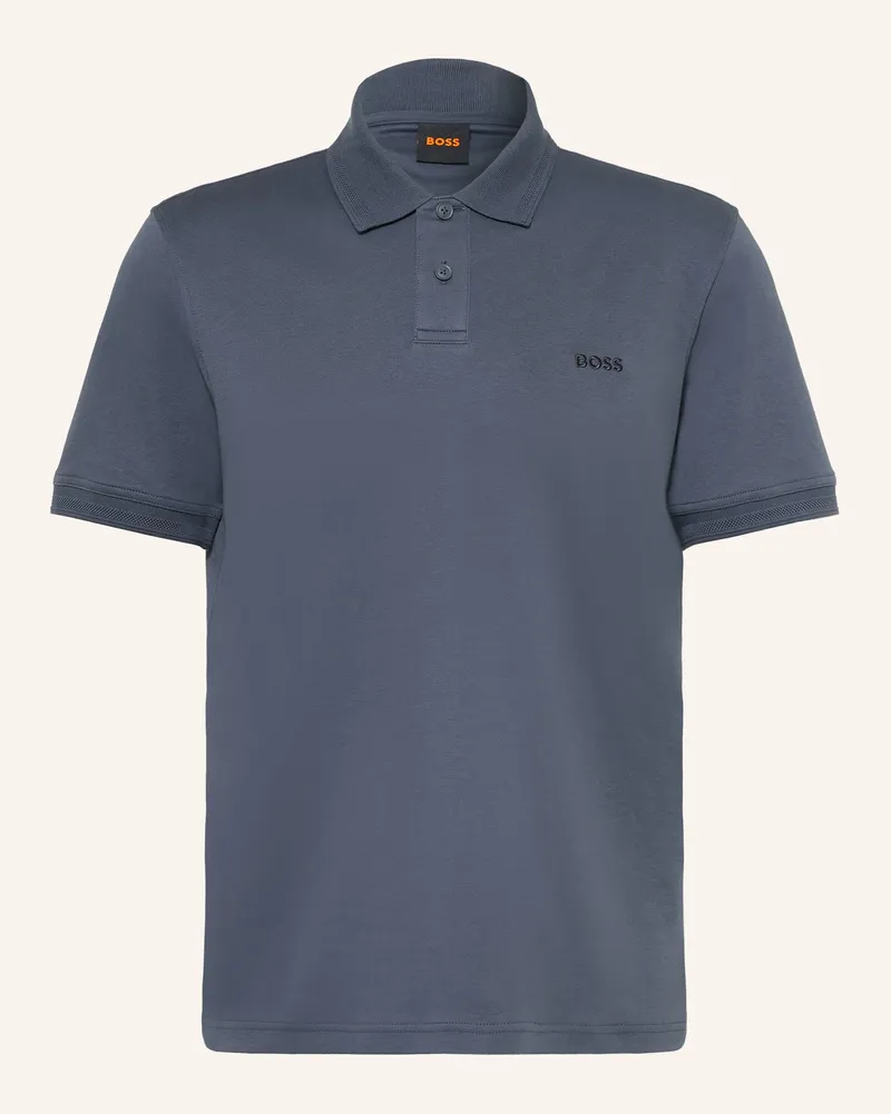 HUGO BOSS Jersey-Poloshirt Pe blau Dunkelblau