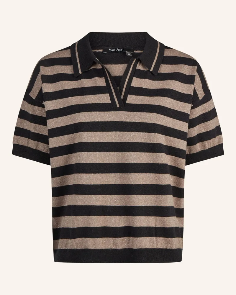 MARC AUREL Polo schwarz Schwarz