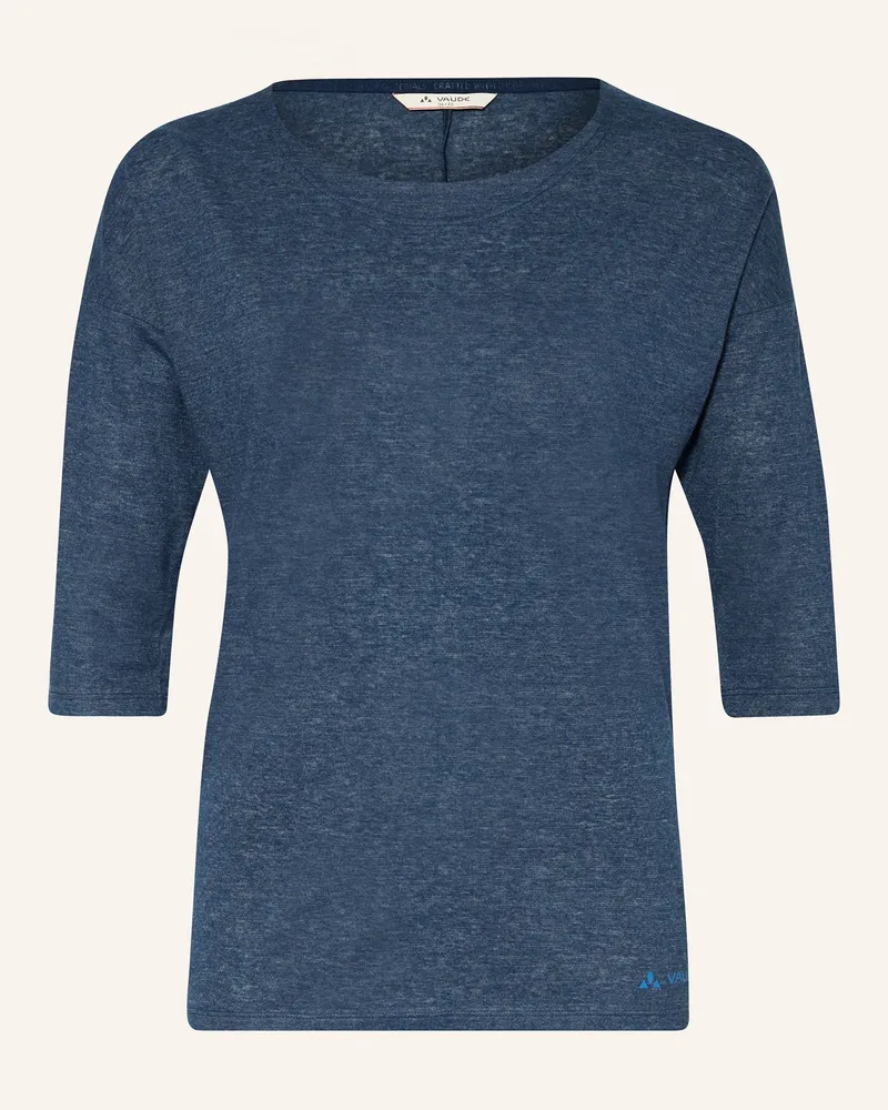 Vaude T-Shirt Neyland Mit 3/4-Arm blau Dunkelblau