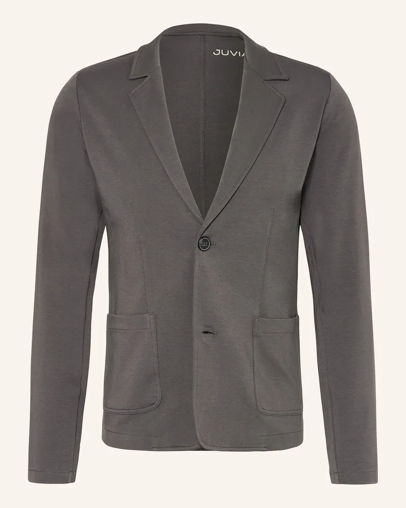 Juvia Sakko TIMO Slim Fit aus Jersey Dunkelgrau