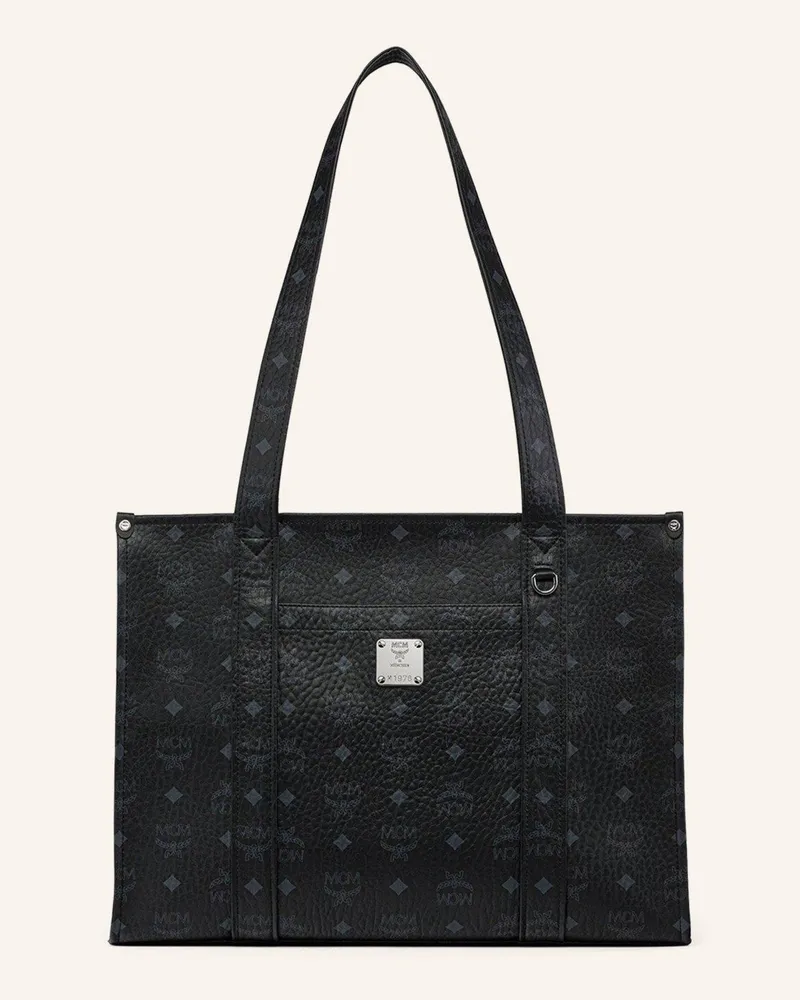 MCM Shopper schwarz Schwarz