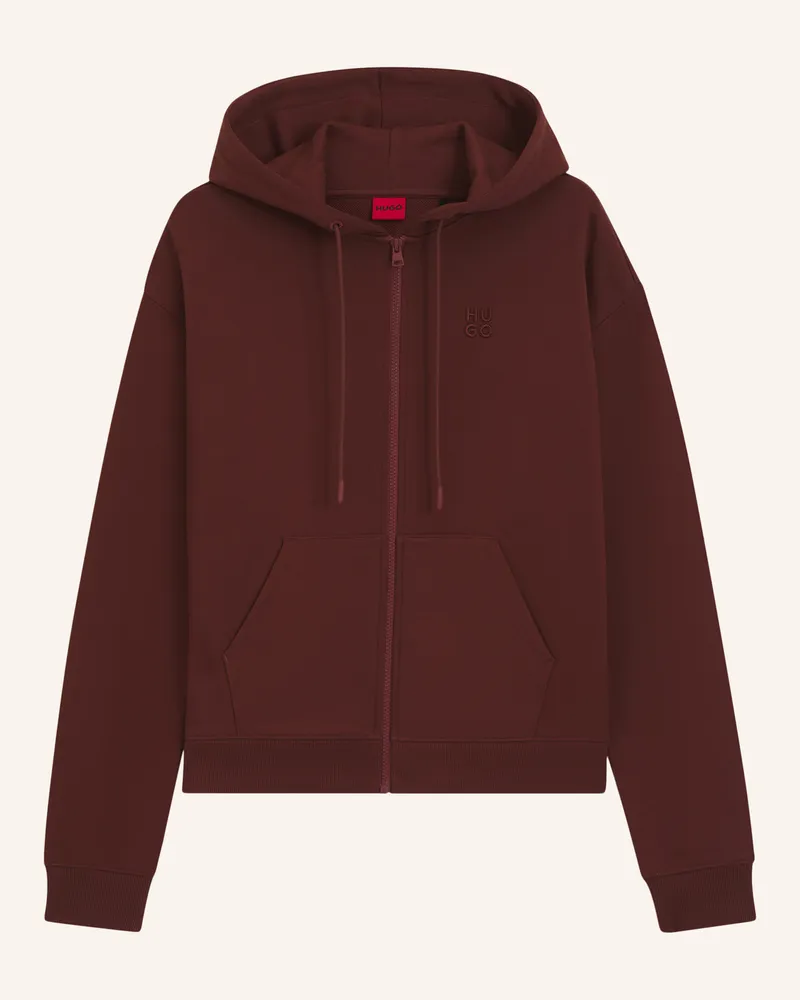 HUGO BOSS Sweatshirt Dalfine Regular Fit braun Braun