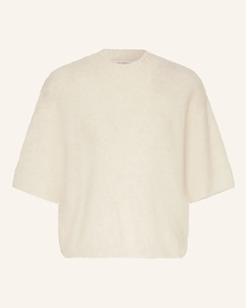 Antonelli Firenze Strickshirt aus Alpaka Ecru