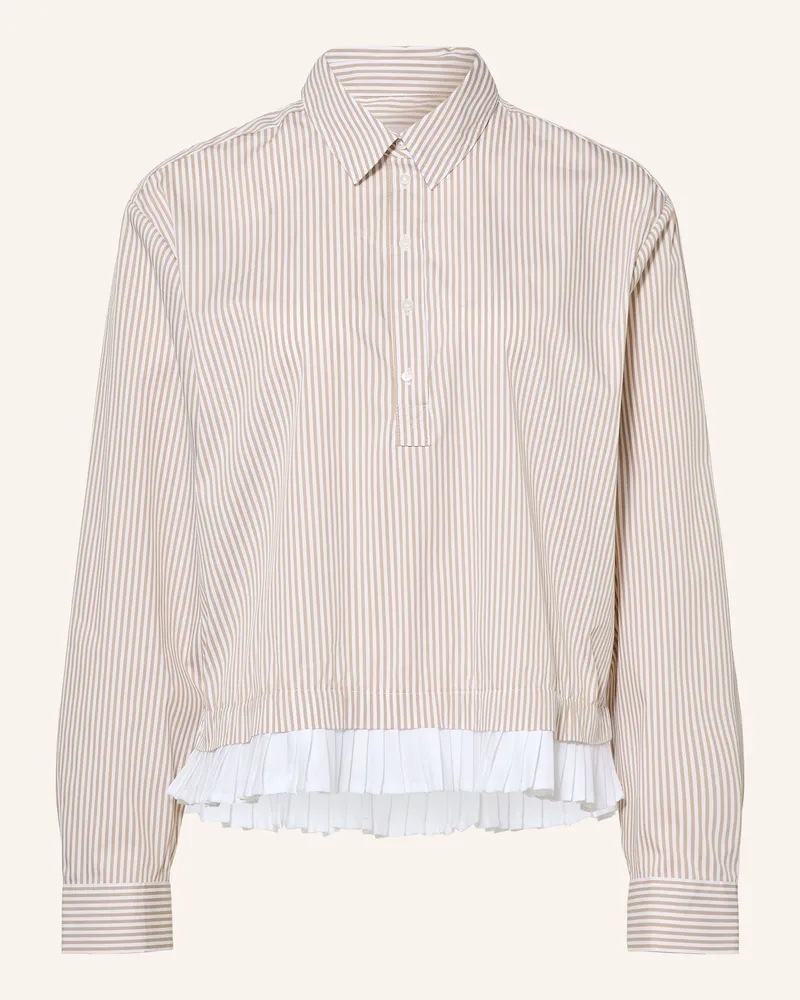 tonno e panna Blusenshirt beige Weiss