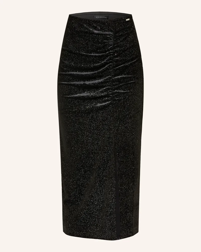 Armani Exchange Rock mit Glitzergarn Schwarz
