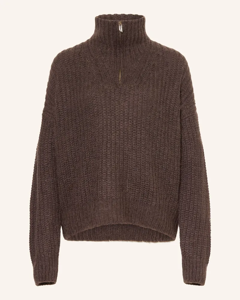 ba&sh Troyer Beltane Mit Alpaka braun Dunkelbraun