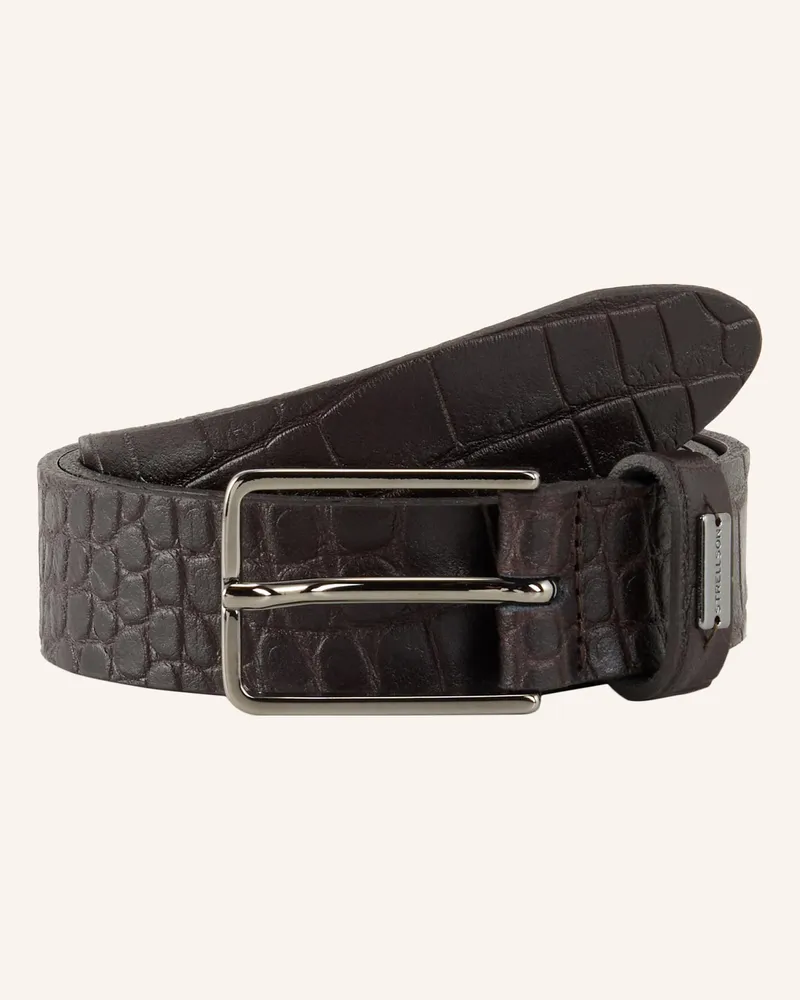Strellson Gürtel Ledergürtel braun Dunkelbraun