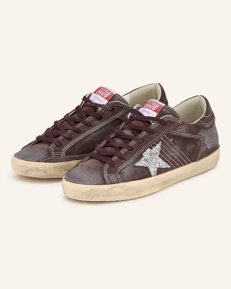 Golden Goose Sneaker Super-Star lila Dunkellila