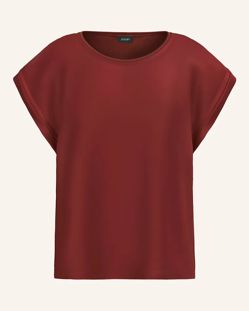 JOOP! Blusenshirt TAILA im Materialmix Dunkelrot