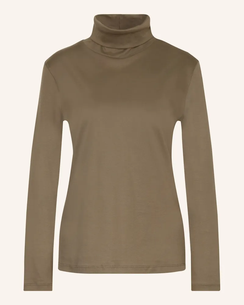 van Laack Rollkragenshirt Vl-Melissa-Xx gruen Khaki