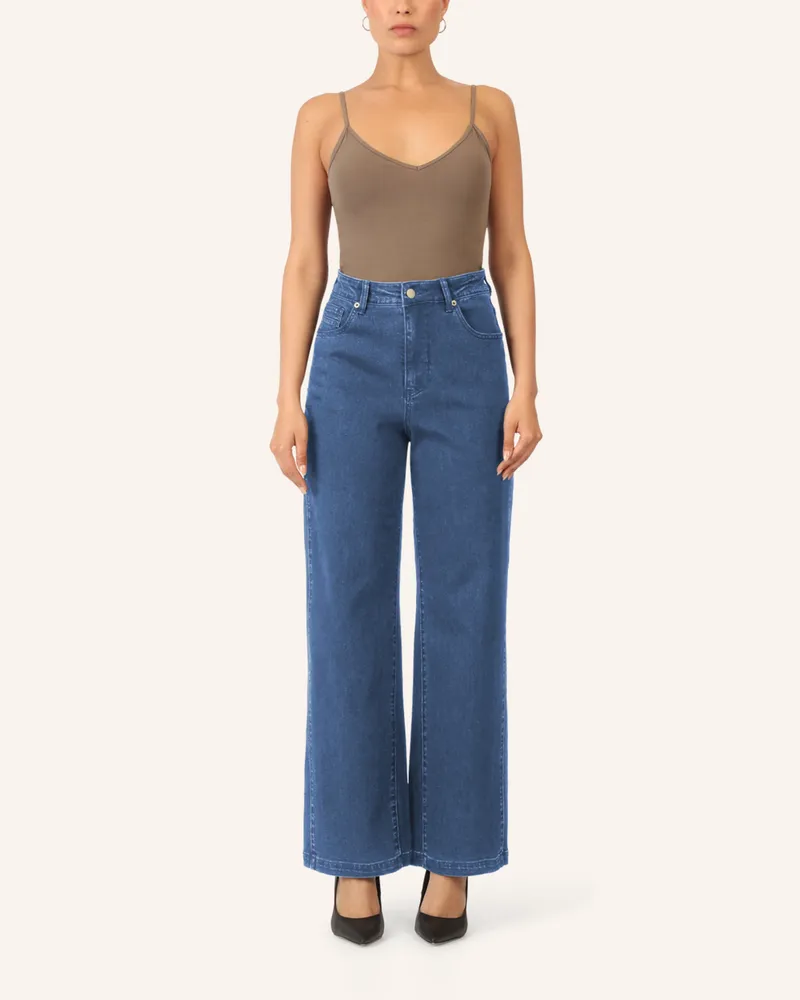Apart Weite Jeans Blau