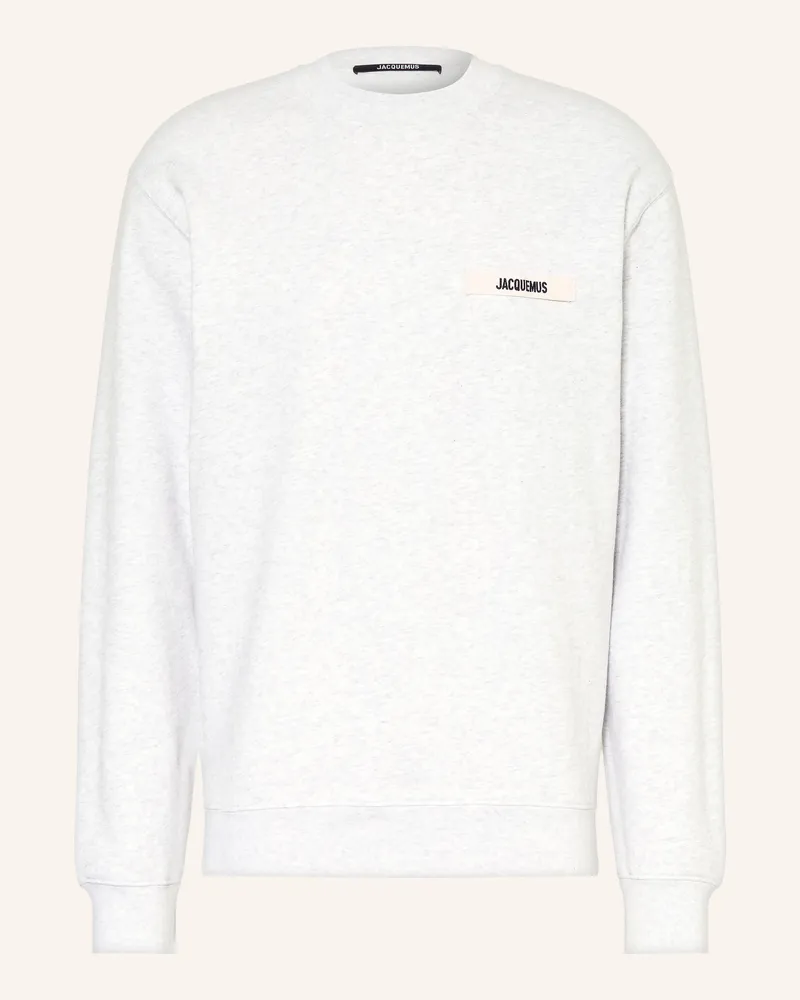 Jacquemus Sweatshirt Le Sweatshirt Gros Grain grau Hellgrau