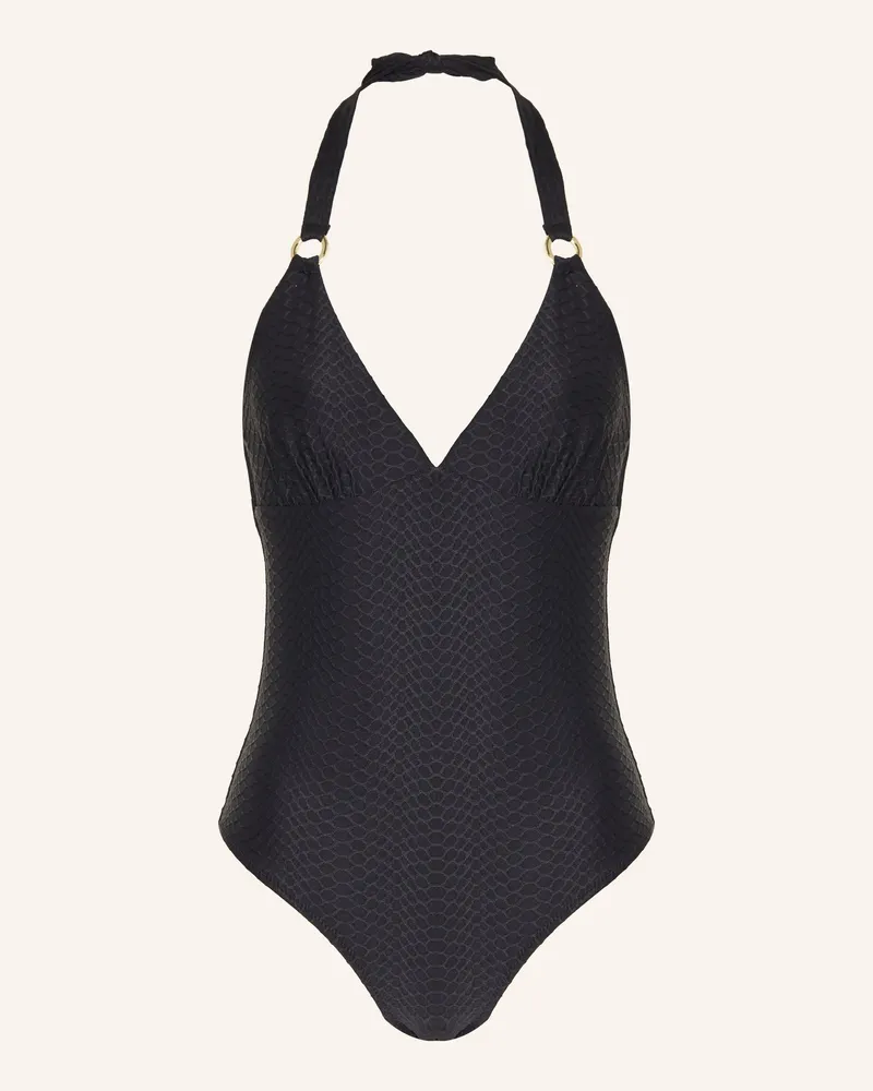 Heidi Klein Bügel-Badeanzug Meteora schwarz Schwarz