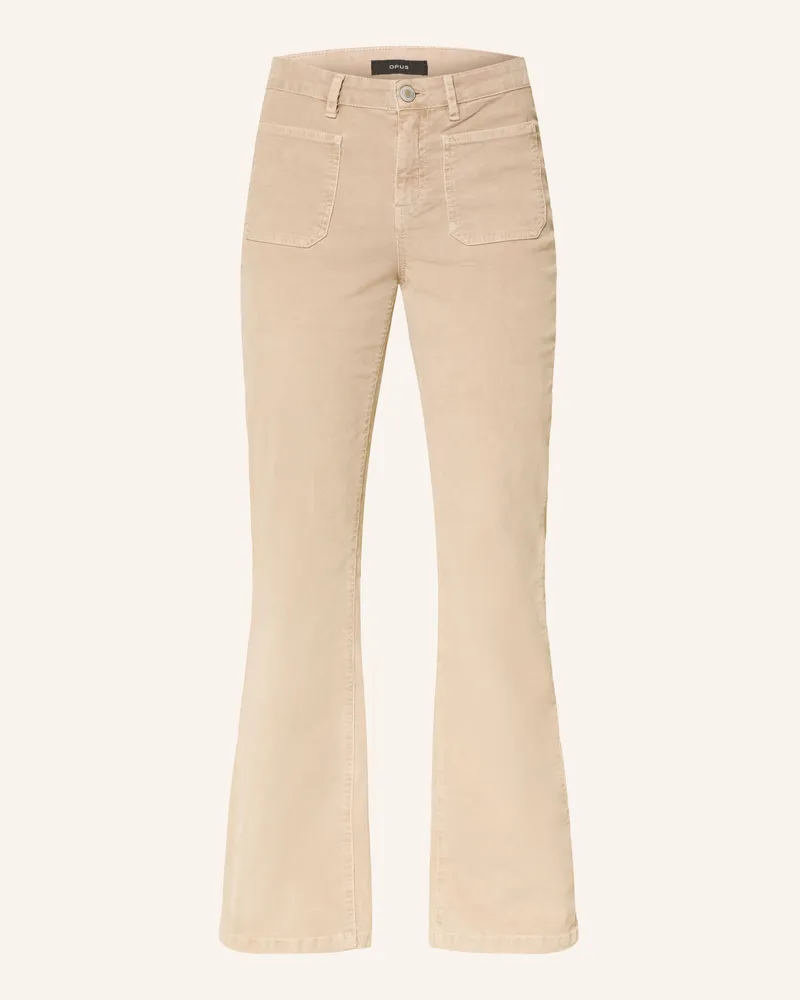 OPUS Marlenehose EBBI aus Cord Beige