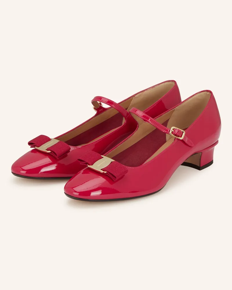 Ferragamo Mary-Jane-Pumps pink Fuchsia