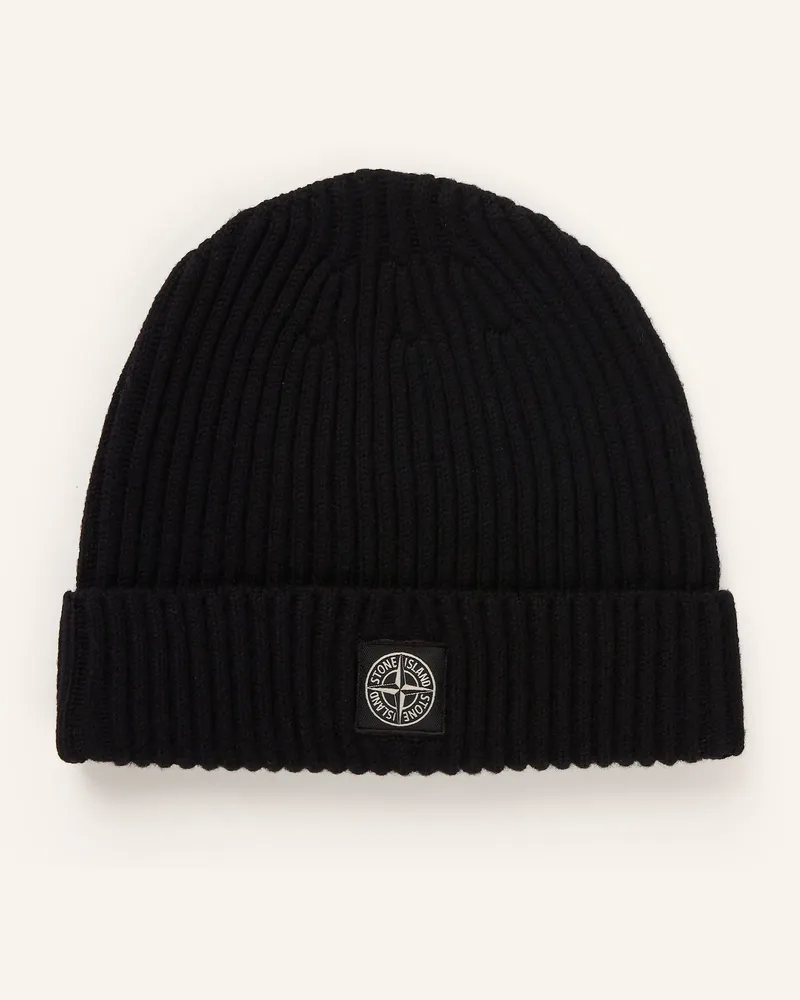 Stone Island Mütze schwarz Schwarz