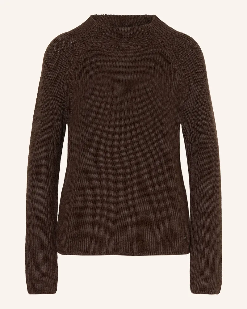 monari Rollkragenpullover braun Dunkelbraun