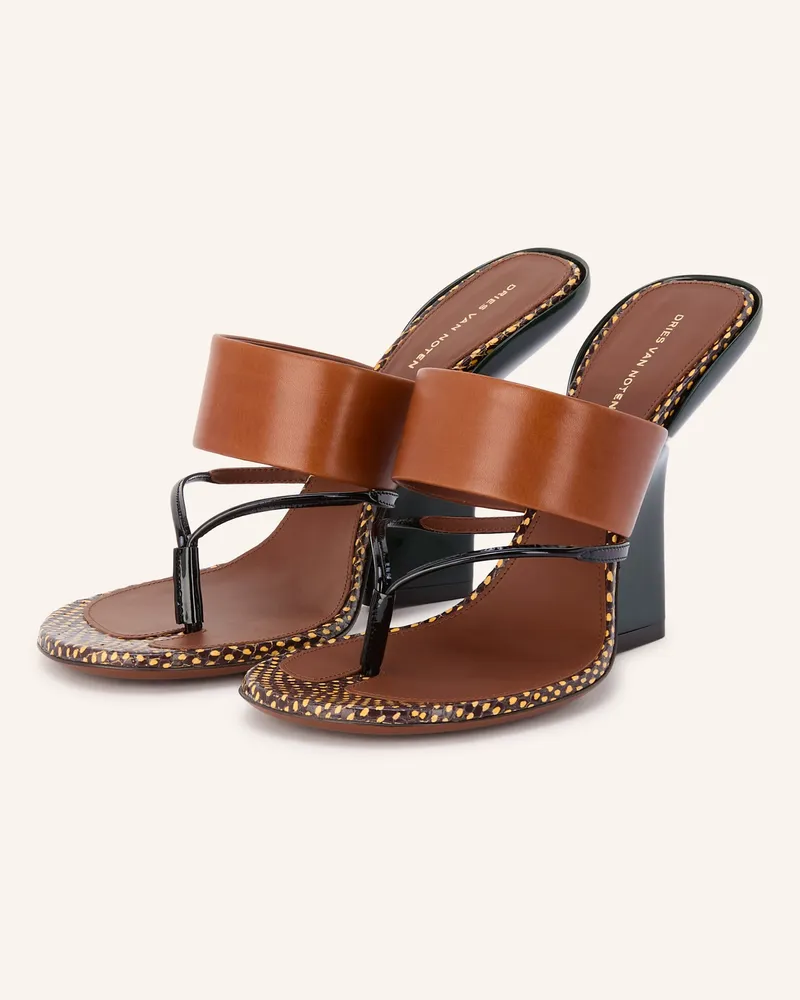 Dries van Noten Zehentrenner Braun
