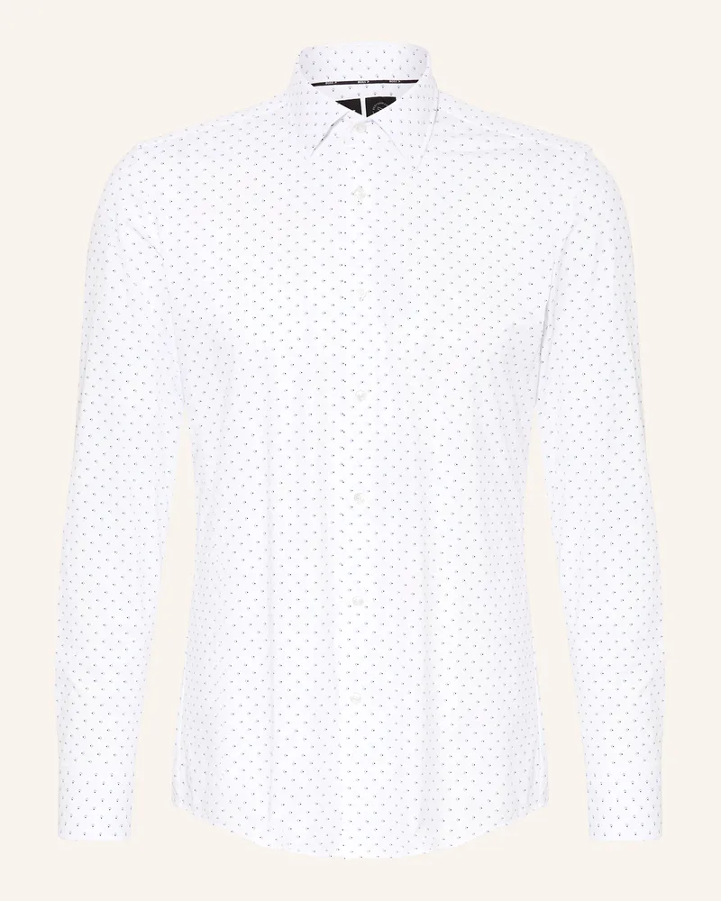 HUGO BOSS Hemd HANK Slim Fit Weiss