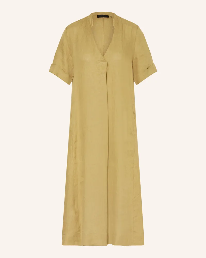 Elena Mirò Leinenkleid gruen Oliv