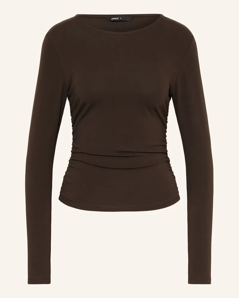 only Longsleeve braun Dunkelbraun