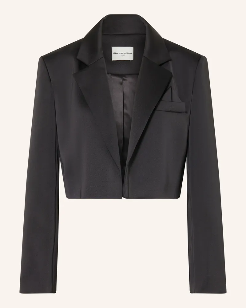 Claudie Pierlot Cropped-Blazer schwarz Schwarz