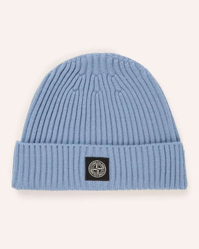 Stone Island Mütze blau Hellblau