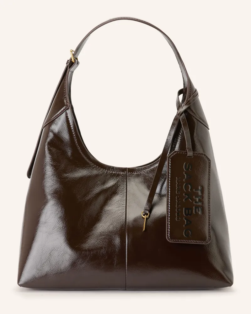 Marc Jacobs Schultertasche The Belted Sack Bag braun Dunkelbraun