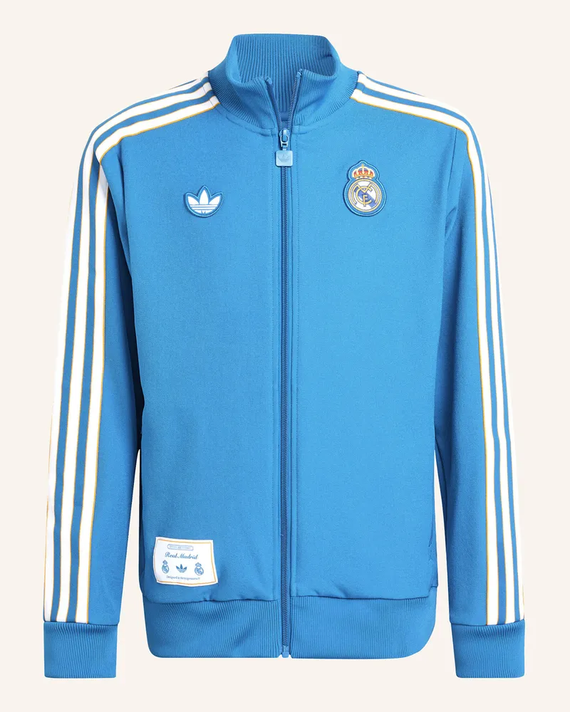 adidas REAL MADRID TERRACE ICONS TRACK TOP FÜR KINDER Blau