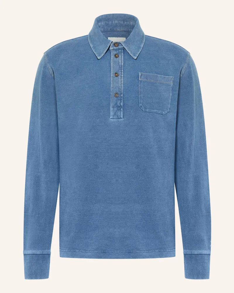Gant Piqué-Poloshirt blau Blaugrau