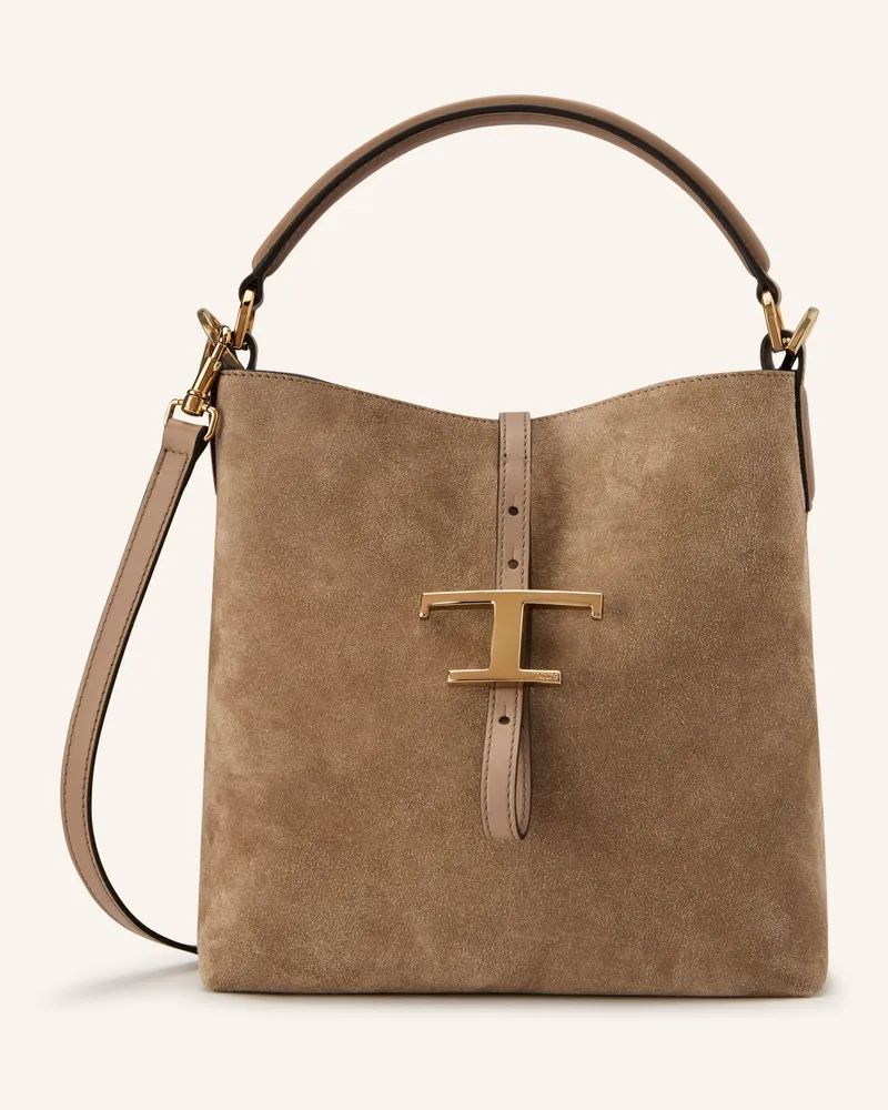 TOD'S Schultertasche Taupe