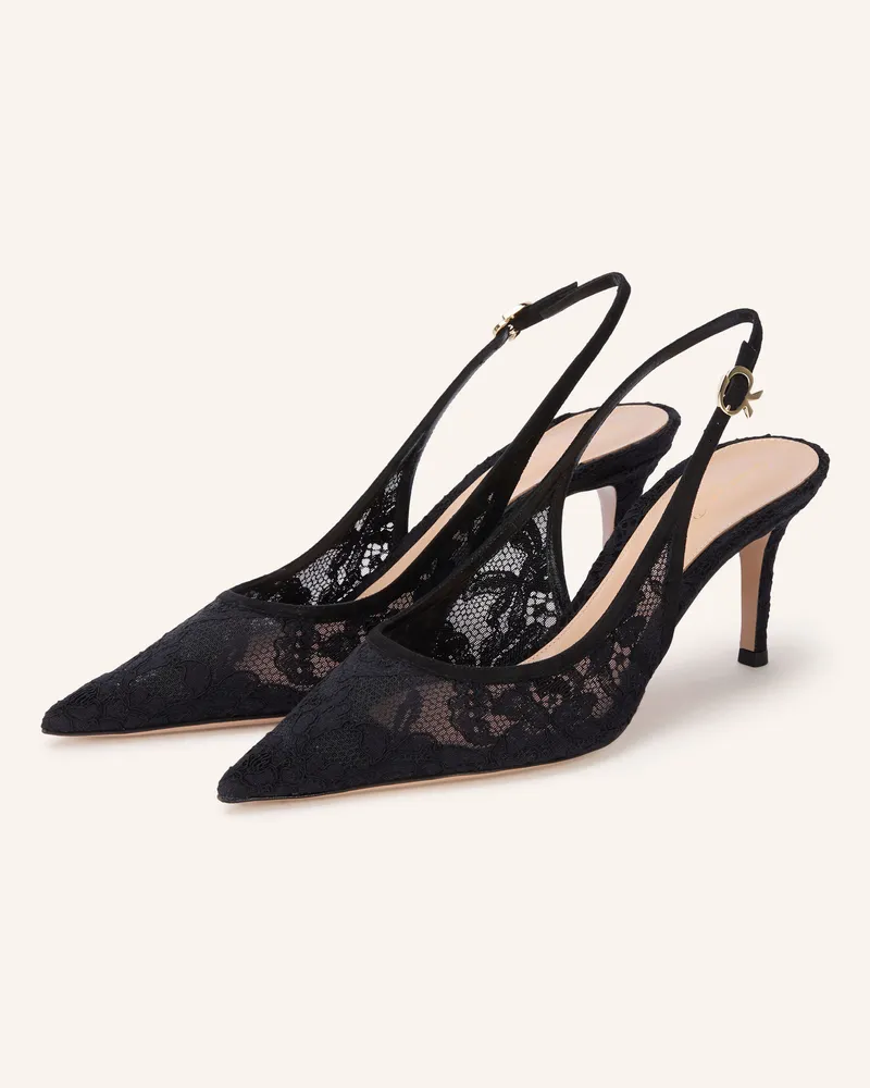 Gianvito Rossi Slingpumps schwarz Schwarz