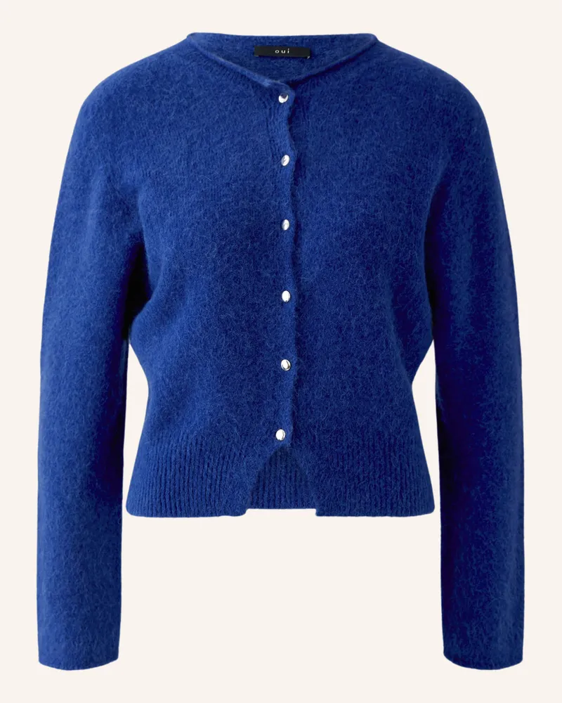 Oui  Strickjacke blau Blau