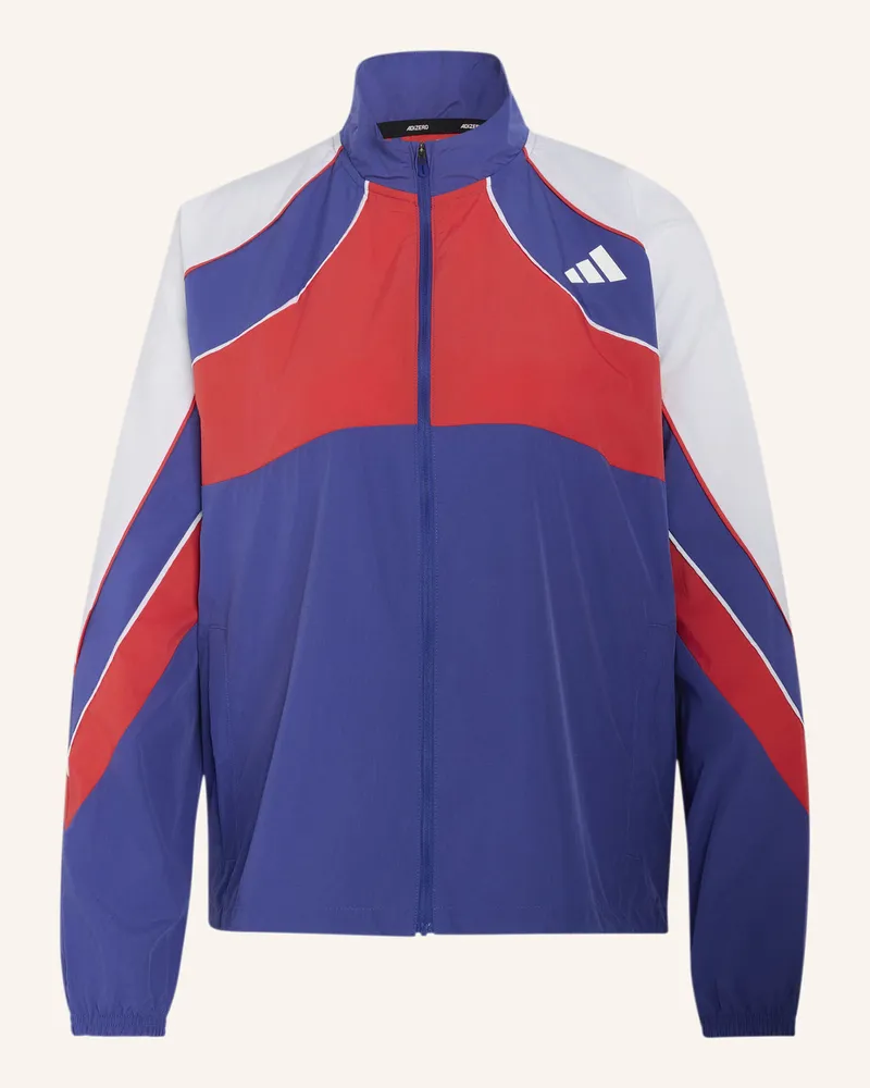 adidas Adizero Archive Laufjacke blau Rot