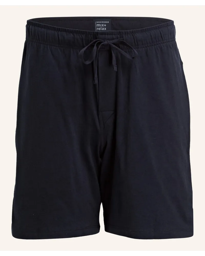 Schiesser Schlafshorts MIX+RELAX Blau